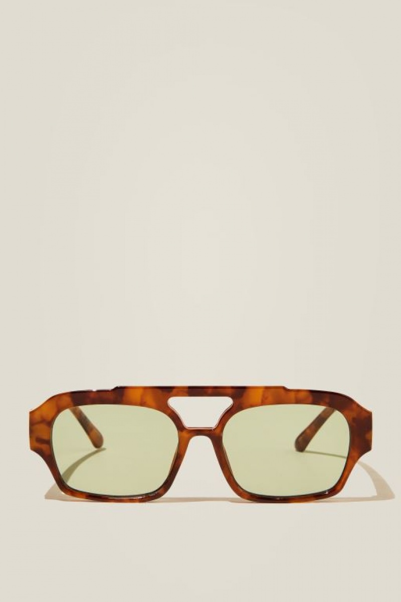 Cotton On Lex Aviator Women\'s Sunglasses Khaki | fBi28DCcI4h