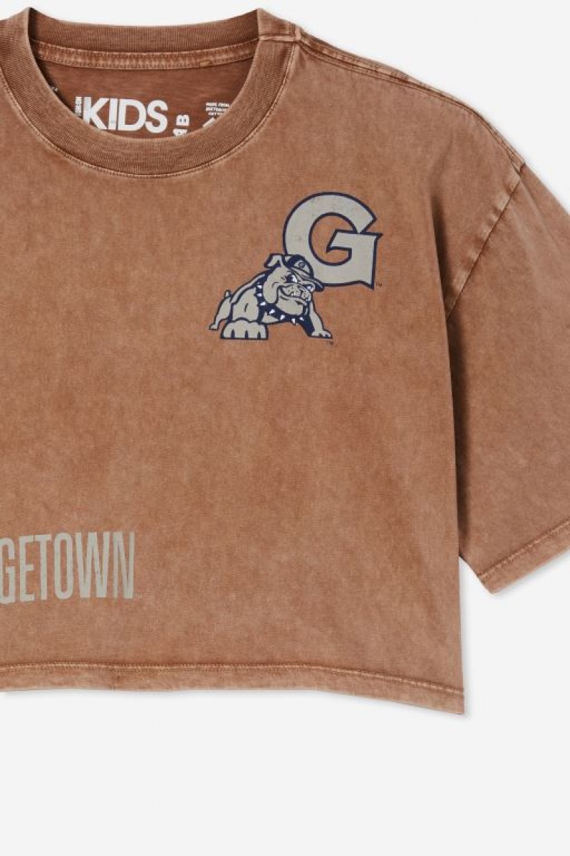 Cotton On License Allie Short Sleeve Girls' T Shirts Brown Wash | njs2iQQnd0P