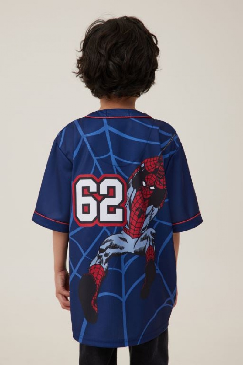 Cotton On License Baseball Boys' T Shirts Navy | ke7Hhtk8l7e