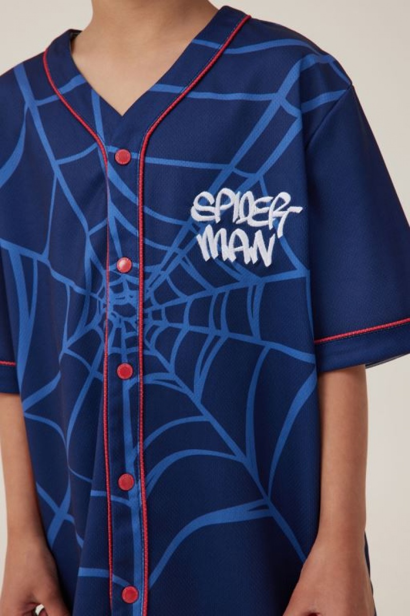 Cotton On License Baseball Boys' T Shirts Navy | ke7Hhtk8l7e