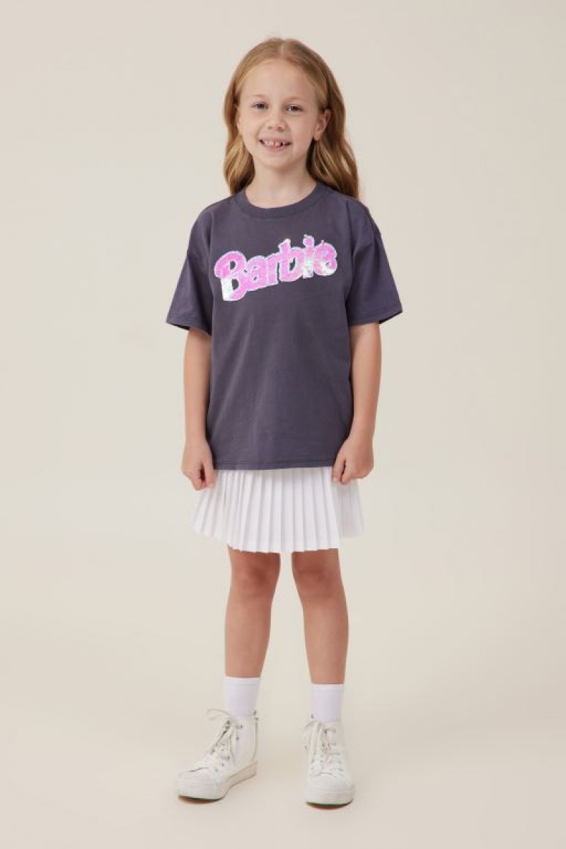 Cotton On License Drop Shoulder Short Sleeve Girls' T Shirts Grey | B6DSNv3DIie