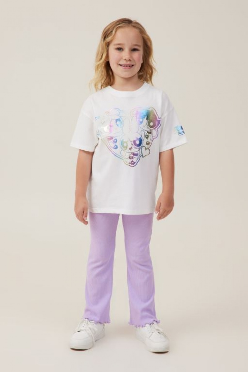 Cotton On License Drop Shoulder Short Sleeve Girls' T Shirts Light Yellow | F3my6HMy3Pl