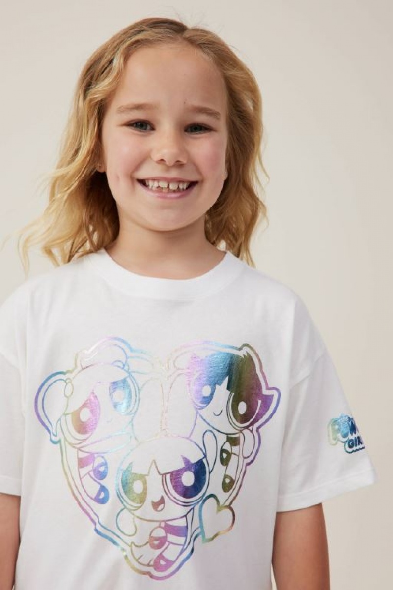 Cotton On License Drop Shoulder Short Sleeve Girls' T Shirts Light Yellow | F3my6HMy3Pl