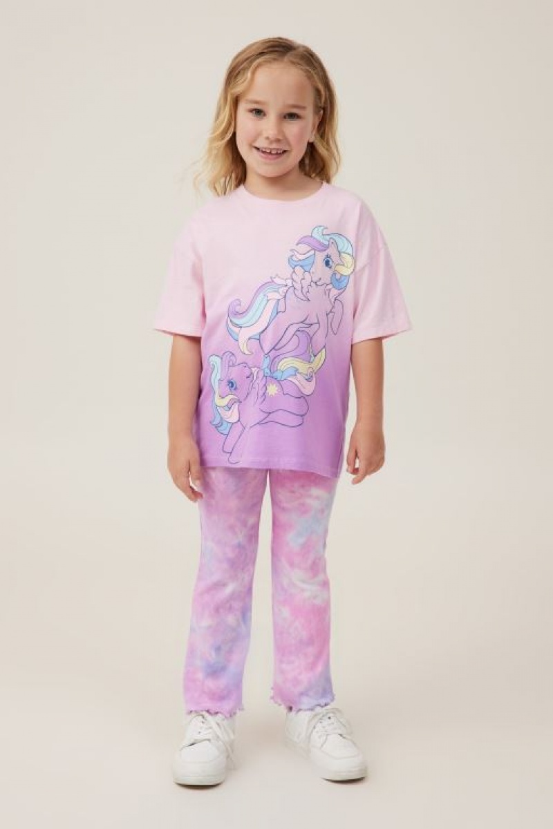 Cotton On License Drop Shoulder Short Sleeve Girls' T Shirts Pink | yjG8scYq7CO