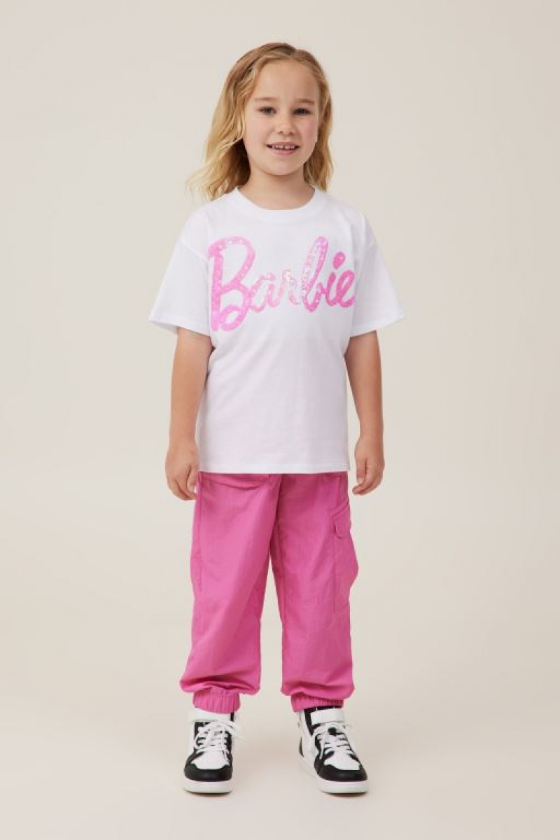 Cotton On License Drop Shoulder Short Sleeve Girls' T Shirts White | PpwS1Ia29yL