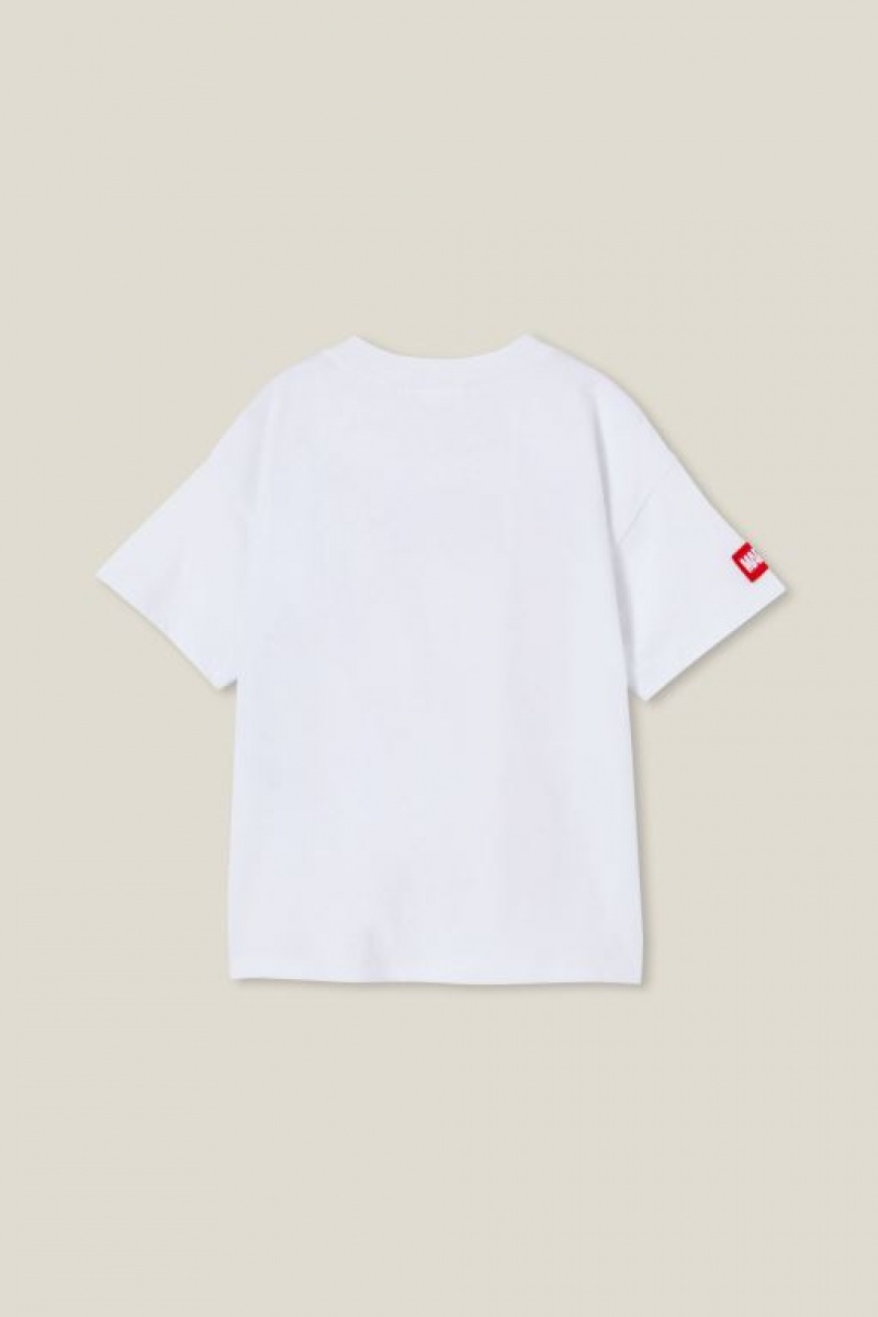Cotton On License Drop Shoulder Short Sleeve Boys' T Shirts White | iRqWmqgZlEF