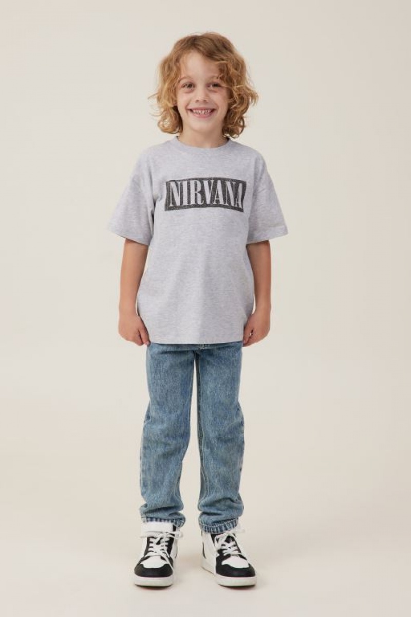 Cotton On License Drop Shoulder Short Sleeve Boys' T Shirts Grey | 0JDMlNjiXUR