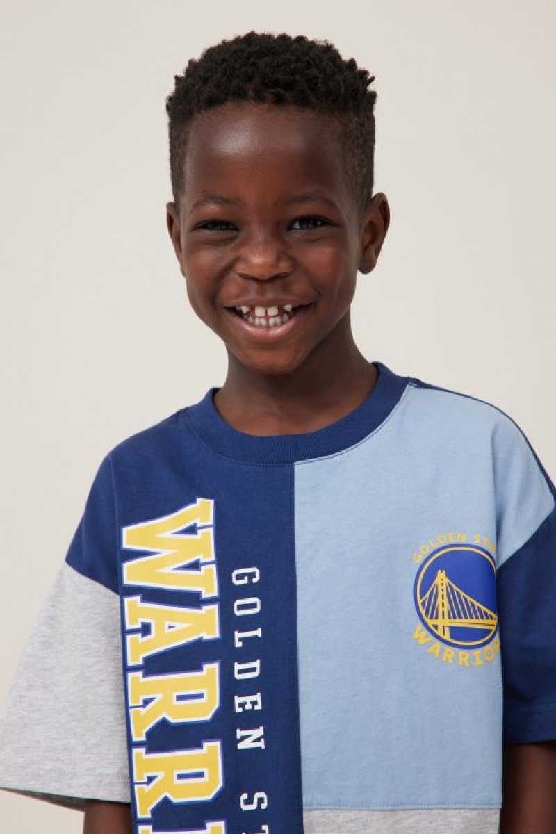 Cotton On License Drop Shoulder Short Sleeve Boys' T Shirts Blue | TfKVmh76wp3