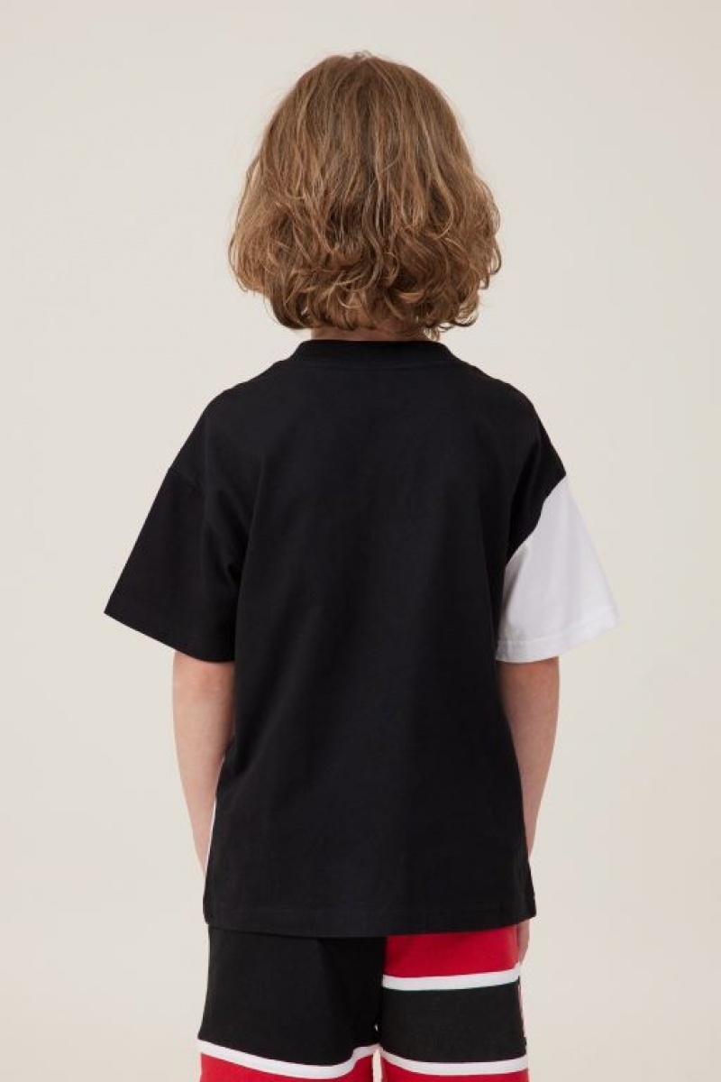 Cotton On License Drop Shoulder Short Sleeve Boys' T Shirts Black | iql13SOSKKe