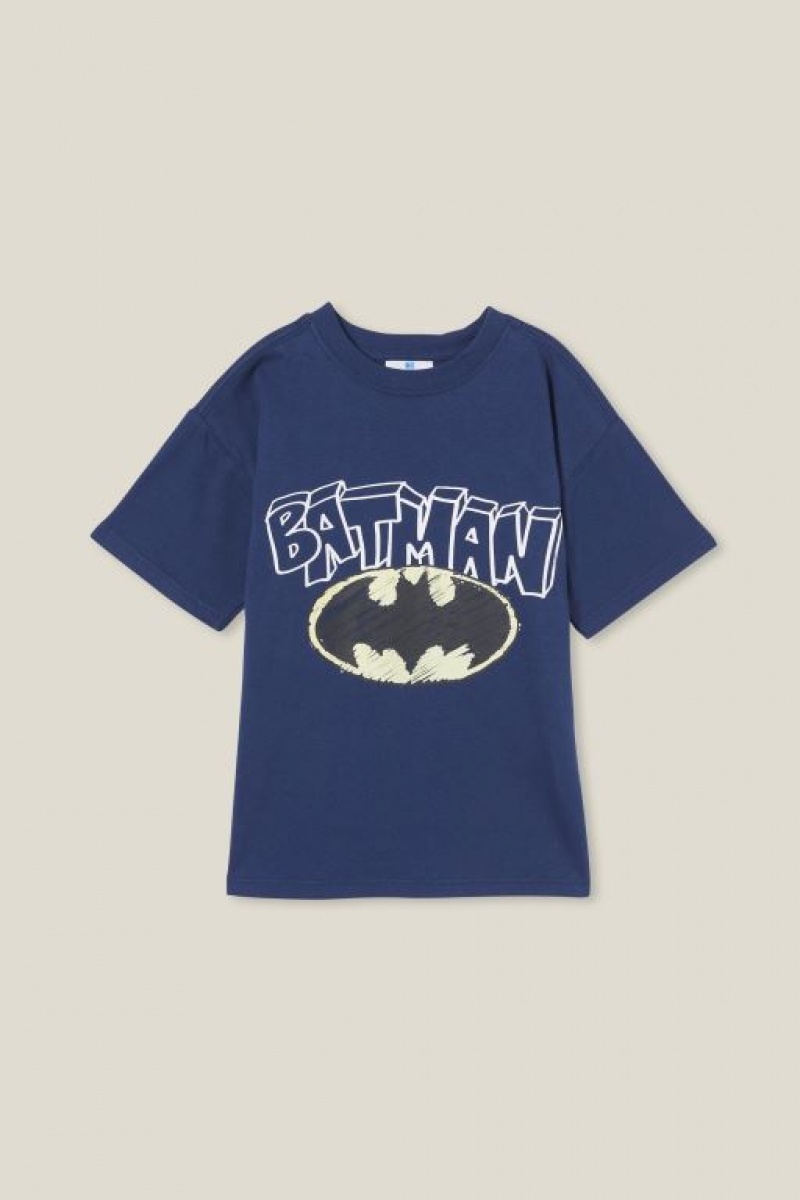 Cotton On License Drop Shoulder Short Sleeve Boys' T Shirts Navy | G4Wck82eLtH