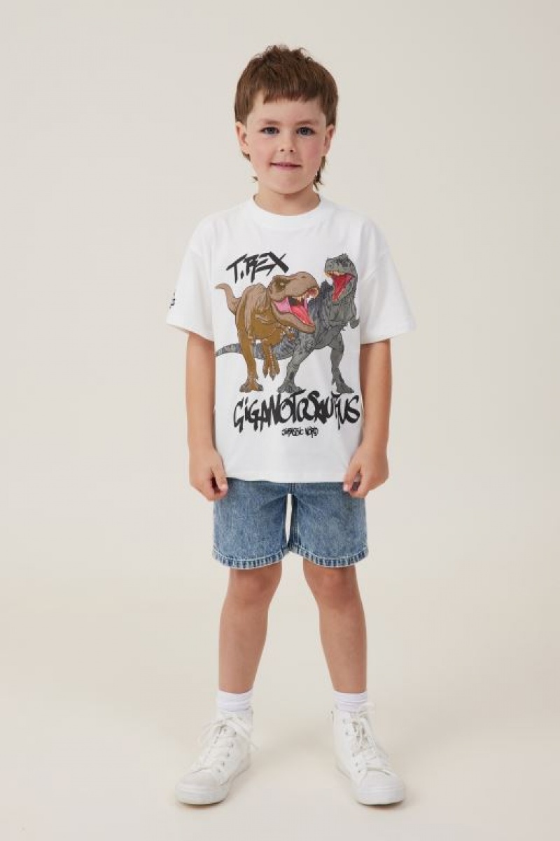 Cotton On License Drop Shoulder Short Sleeve Boys' T Shirts Light Yellow | U8EWqGR5E9j