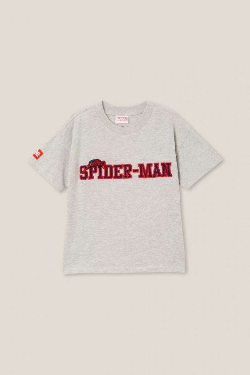 Cotton On License Drop Shoulder Short Sleeve Boys' T Shirts Grey | Qq59FyXMRI9