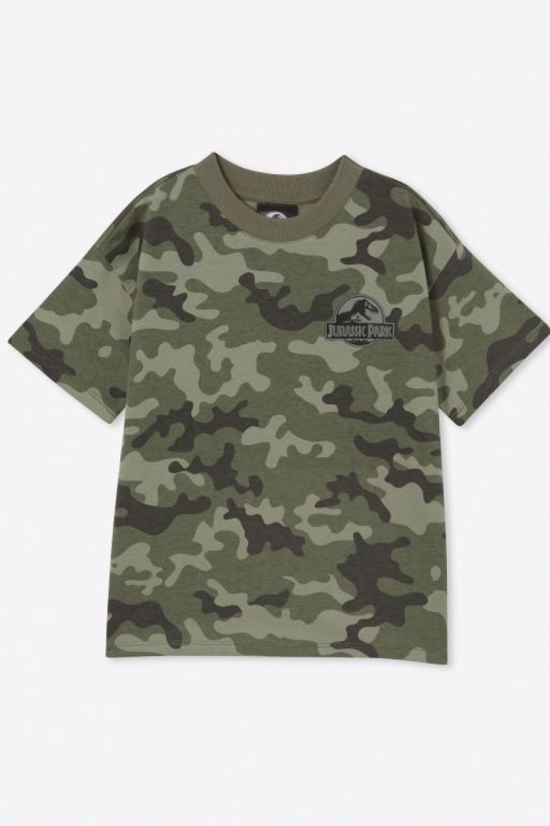Cotton On License Drop Shoulder Short Sleeve Boys' T Shirts Camo | tI8dRZ3Q2hL
