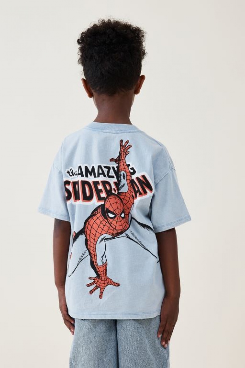 Cotton On License Drop Shoulder Short Sleeve Boys' T Shirts Blue | MV1PhTVfaxq