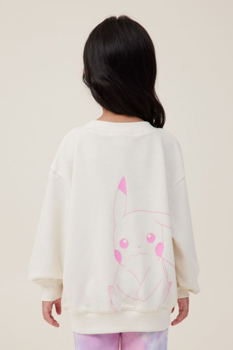 Cotton On License Dusty Crew Neck Girls' Fleece Light Yellow | myxgx68h2Ft