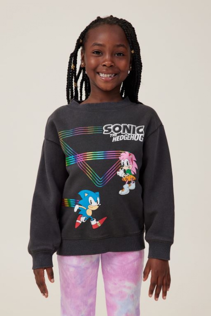 Cotton On License Dusty Crew Neck Girls\' Fleece Wash | ACBirDTQKrh