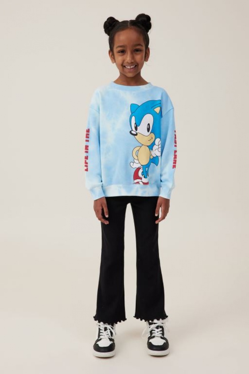 Cotton On License Dusty Crew Neck Girls' Fleece Blue | A7K3Eiz8ghF