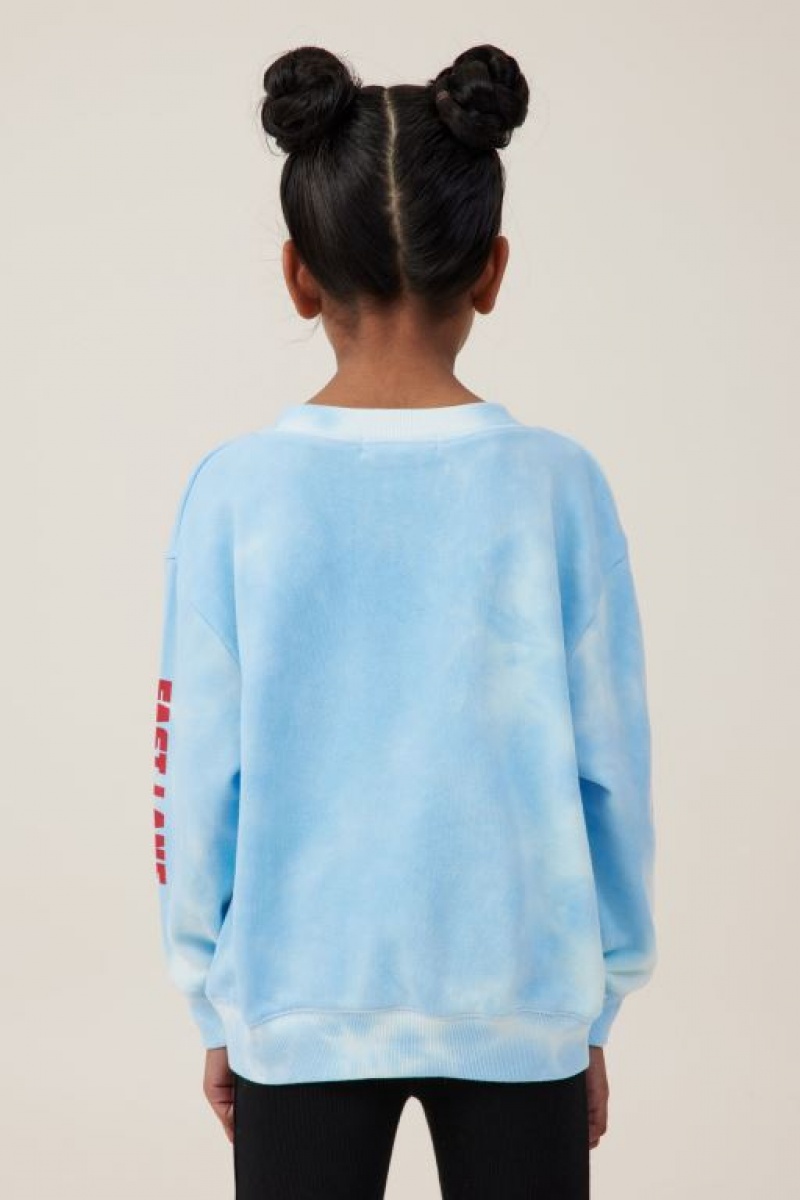 Cotton On License Dusty Crew Neck Girls' Fleece Blue | A7K3Eiz8ghF