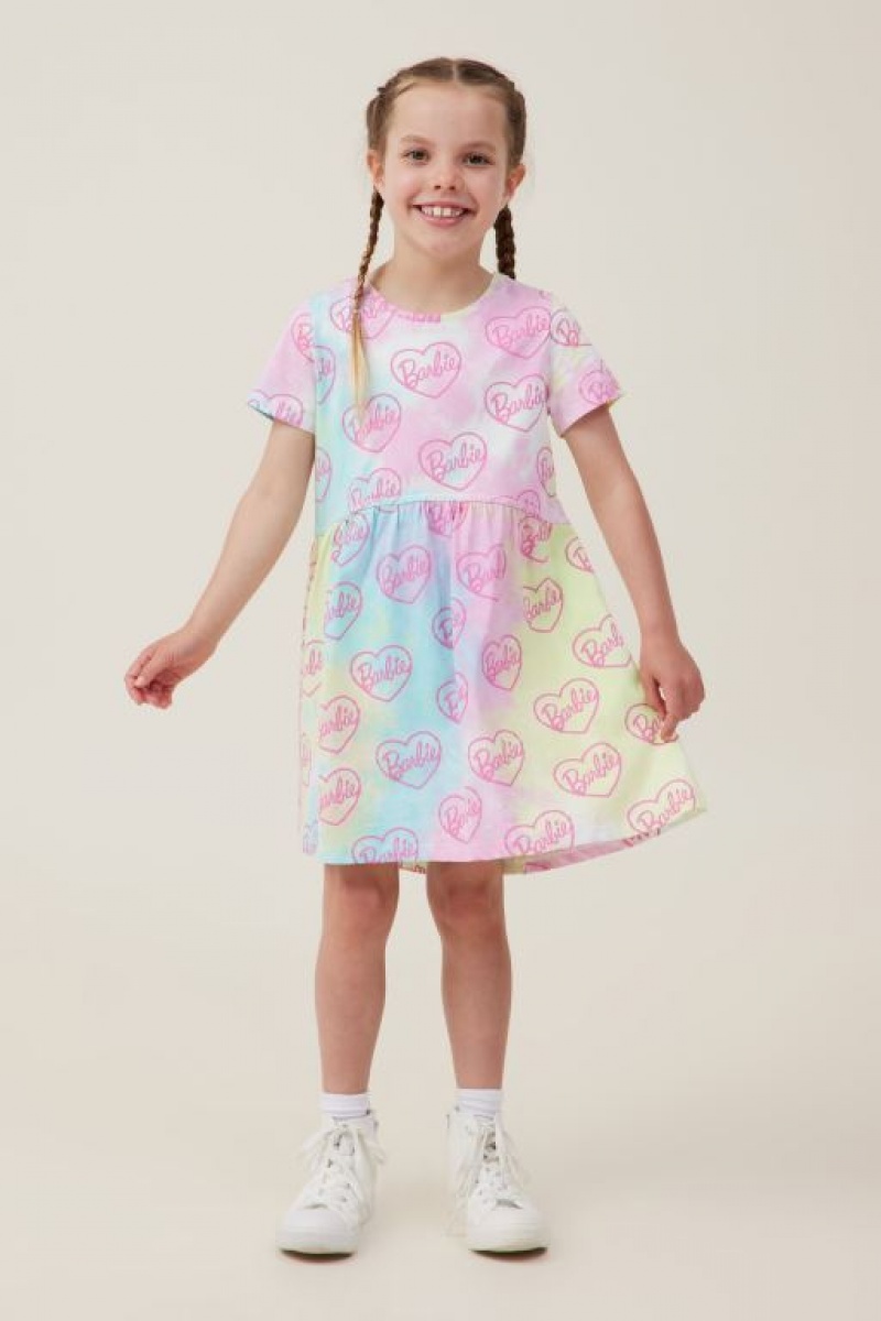 Cotton On License Freya Short Sleeve Girls' Dress Multicolor | 2gdA6QihitJ