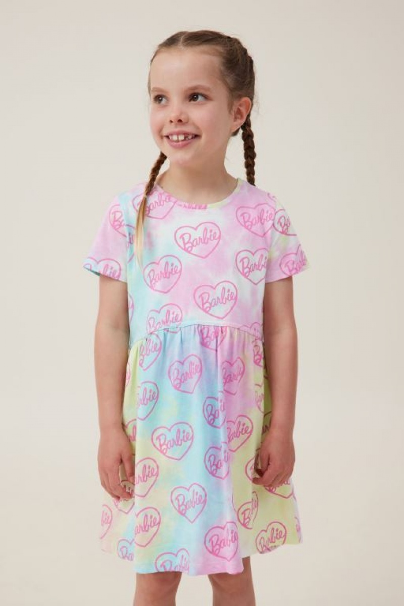Cotton On License Freya Short Sleeve Girls\' Dress Multicolor | 2gdA6QihitJ