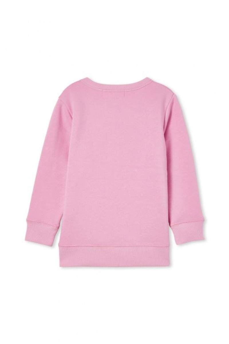 Cotton On License Mila Crew Girls' Fleece Lavender | k6MjZBd7HLV