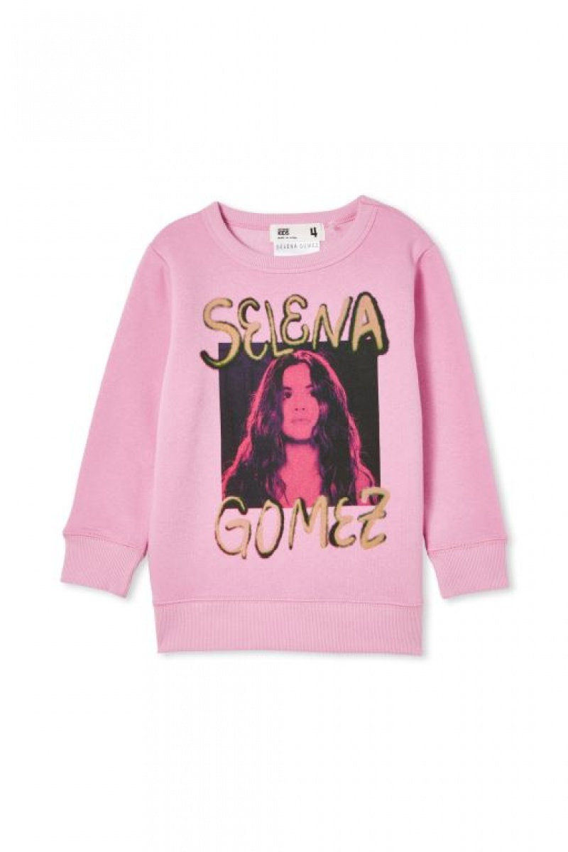 Cotton On License Mila Crew Girls\' Fleece Lavender | k6MjZBd7HLV