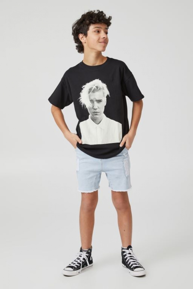 Cotton On License Quinn Short Sleeve Boys' T Shirts Black | PfTDSOJrqJG