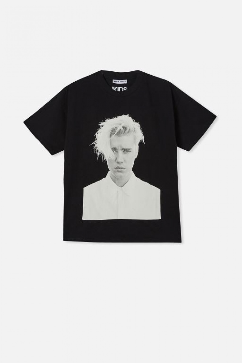 Cotton On License Quinn Short Sleeve Boys' T Shirts Black | PfTDSOJrqJG