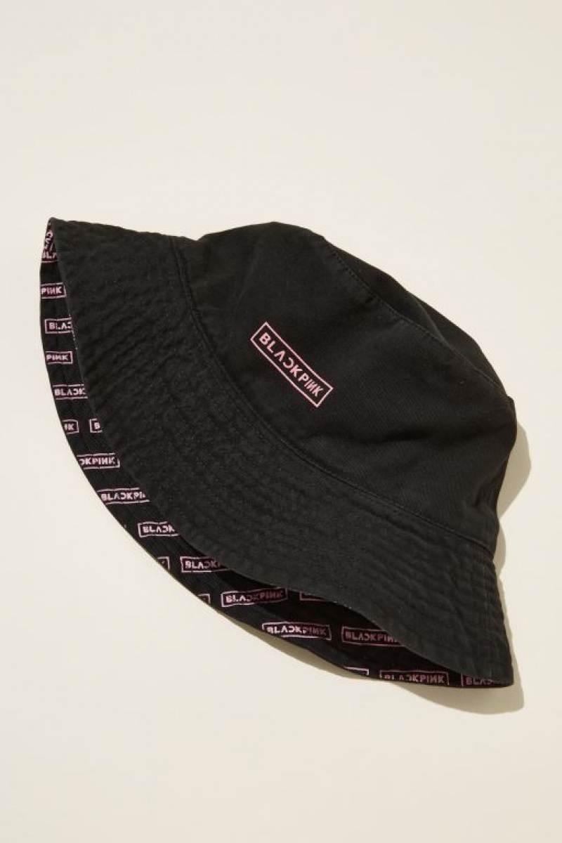 Cotton On License Reversible Bucket Women's Hats Black | KI7KfaXPpHG
