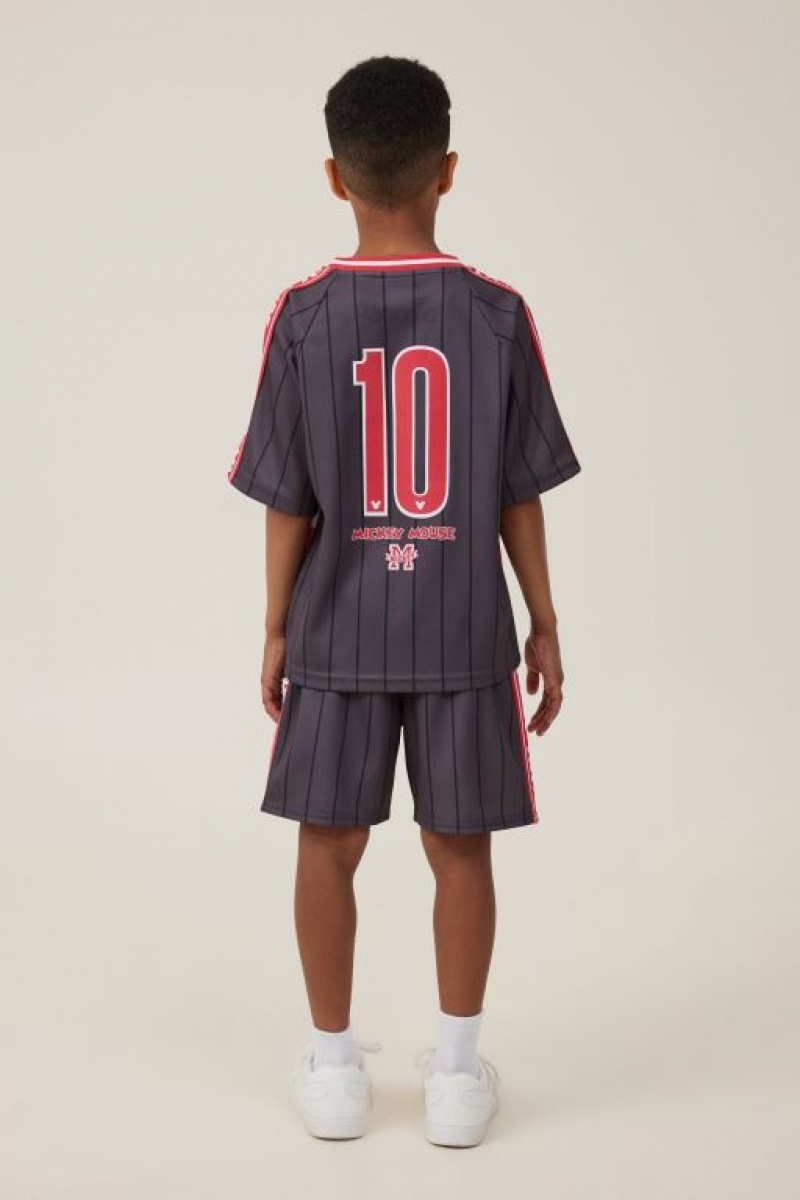 Cotton On License Soccer Boys' Shorts Grey Stripes | GDZ4xHfbwVy
