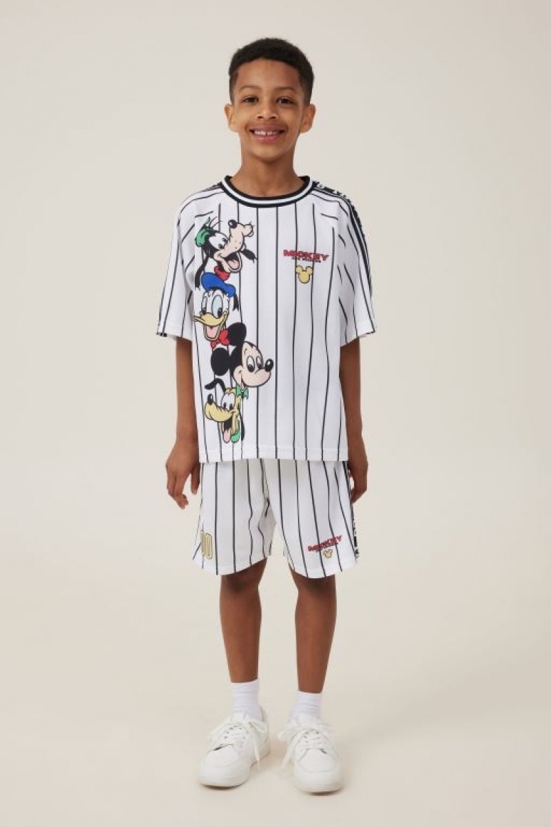 Cotton On License Soccer Jersey - Personalised Boys' T Shirts Light Yellow Stripes | KvsaUjigbz2
