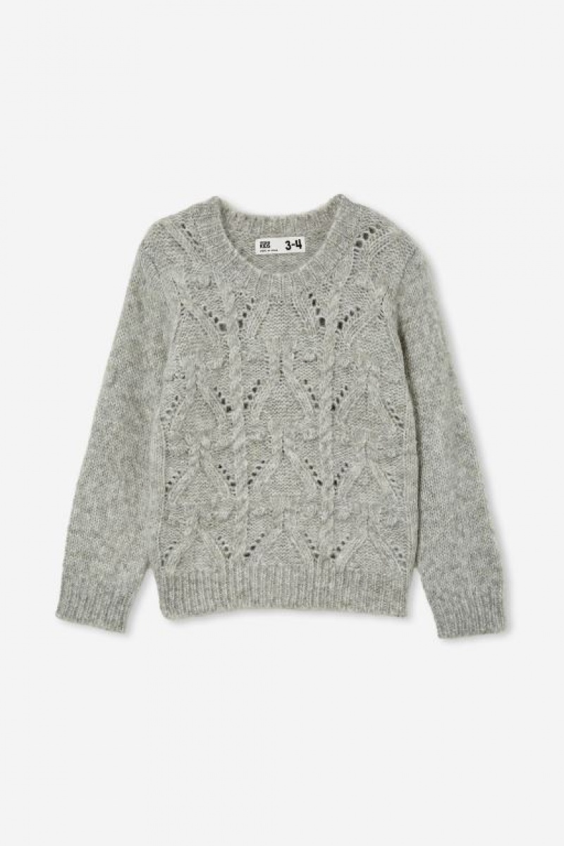Cotton On Lisa Jumper Girls' Jackets Grey | MSK7SJuO2AG
