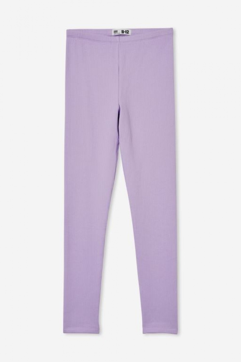 Cotton On Lola Fleece Girls\' Leggings Purple | OPvMlqLlSZw