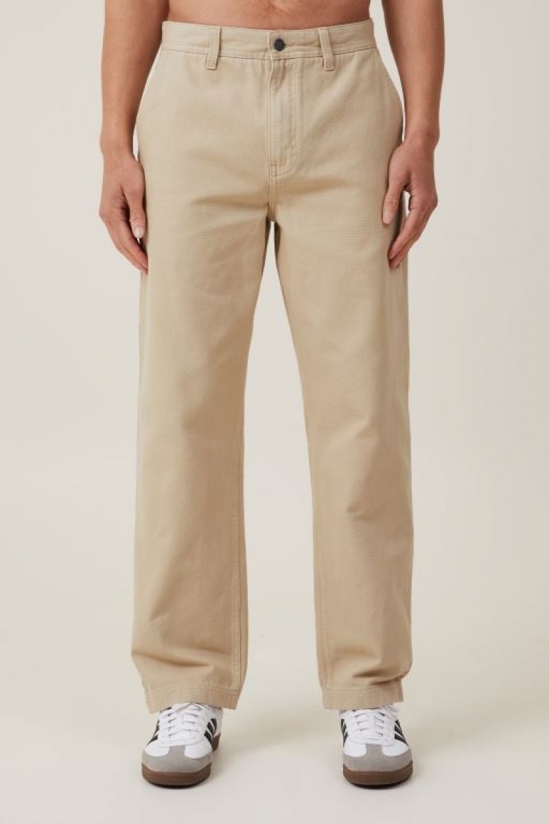 Cotton On Loose Fit Men's Jeans Brown | 9LVzOBDtyfB