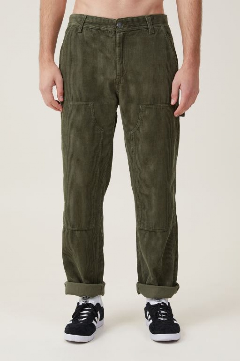 Cotton On Loose Fit Men's Jeans Dark Green | w3LAdyZhT6f