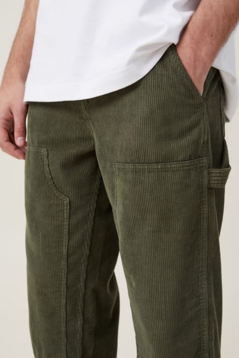 Cotton On Loose Fit Men's Jeans Dark Green | w3LAdyZhT6f