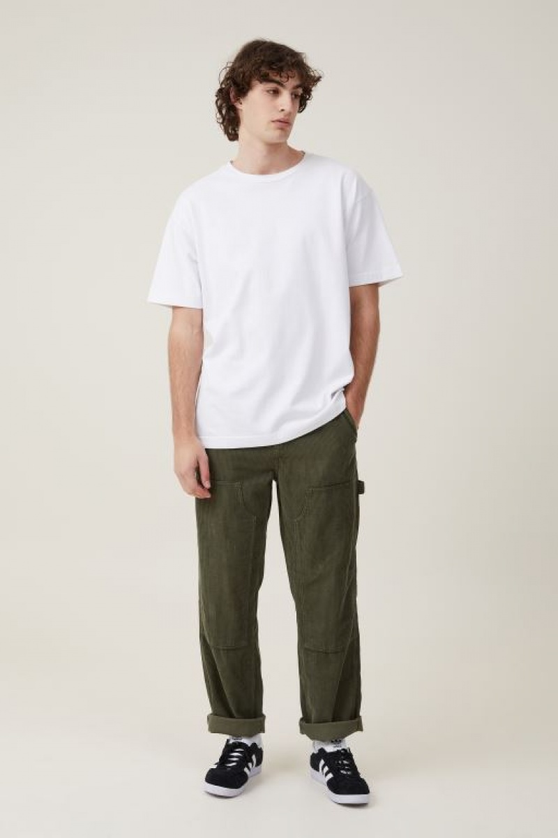 Cotton On Loose Fit Men\'s Jeans Dark Green | w3LAdyZhT6f
