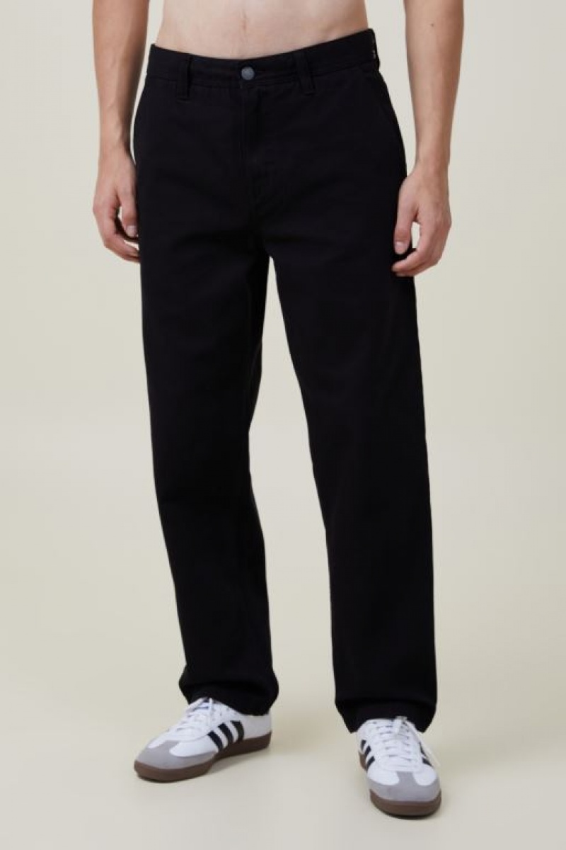 Cotton On Loose Fit Men's Pants Black | WeVihm3LxJU