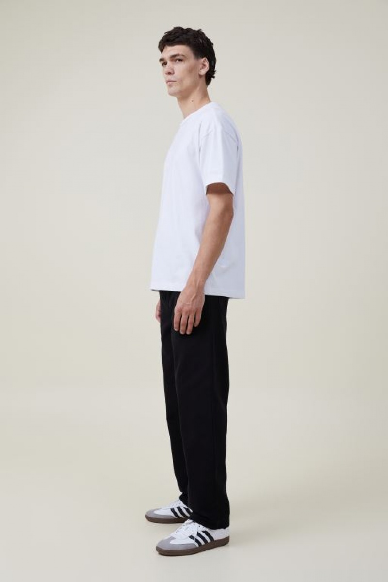 Cotton On Loose Fit Men's Pants Black | WeVihm3LxJU