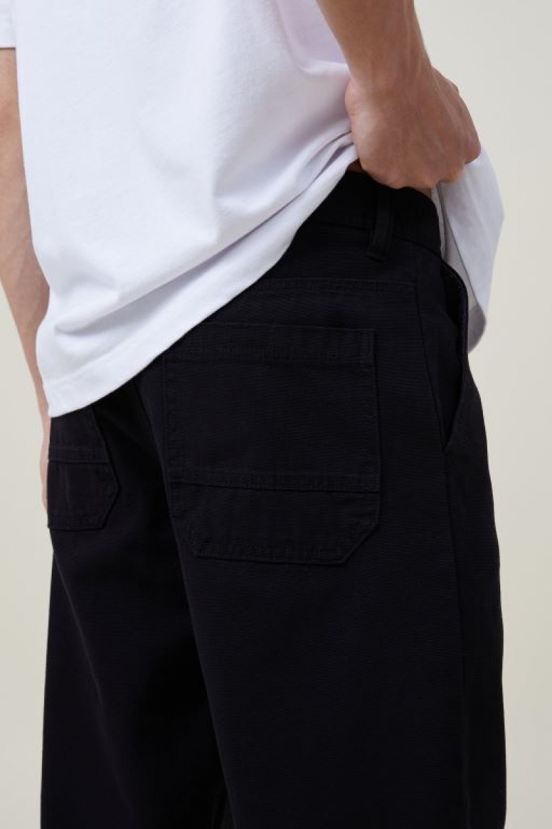 Cotton On Loose Fit Men's Pants Black | WeVihm3LxJU
