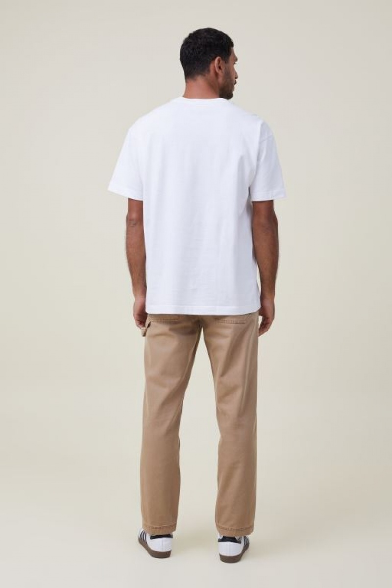 Cotton On Loose Fit Men's Pants Brown | Lxj5EARC7z1