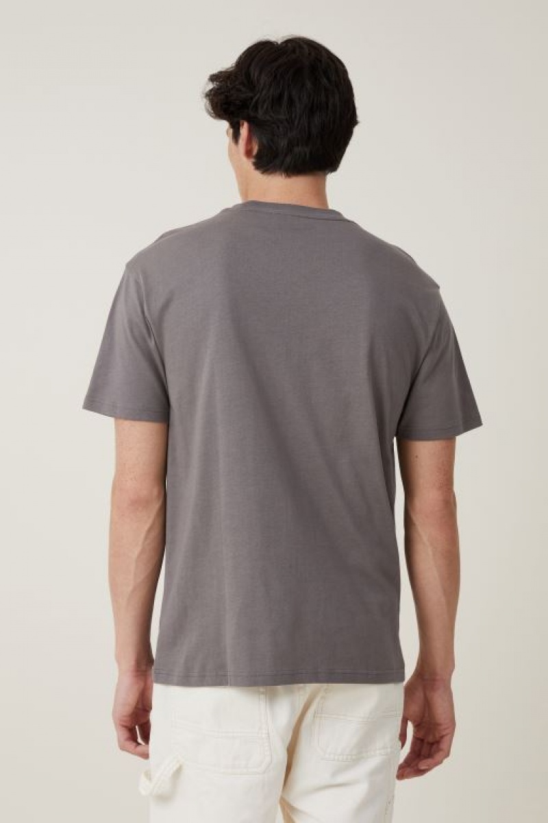 Cotton On Loose Fit Music Men's Graphic T-Shirts Grey | EezMBgV6dwt