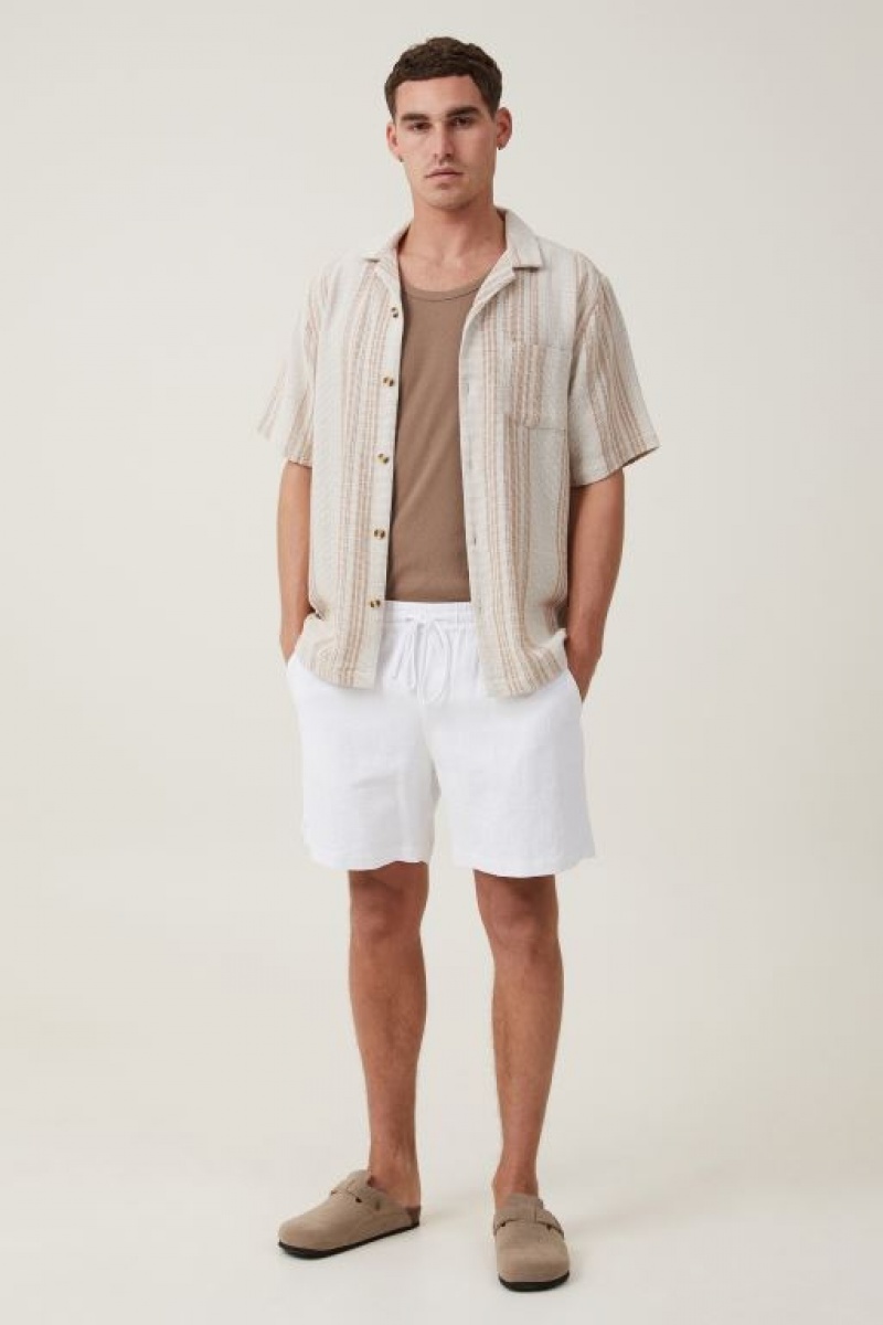 Cotton On Loose Fit Rib Men's Tanks Coffee | jbiEGnfhZ4m