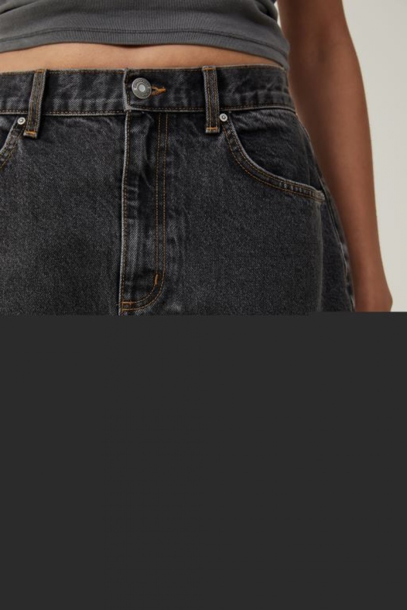 Cotton On Loose Straight Jean Women's Pants Black | xXx9MzVI8nZ