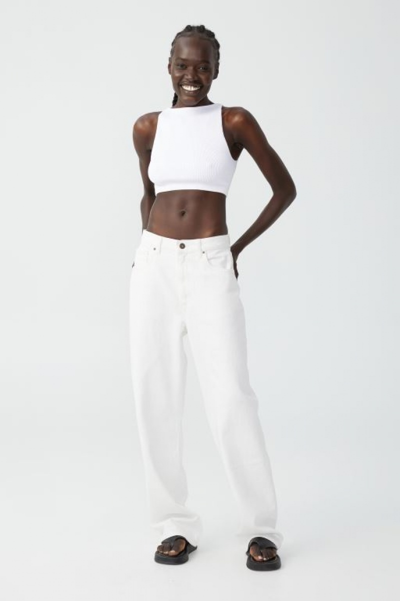 Cotton On Loose Straight Jean Women's Pants Whitehaven | p8yOFQLnt7h