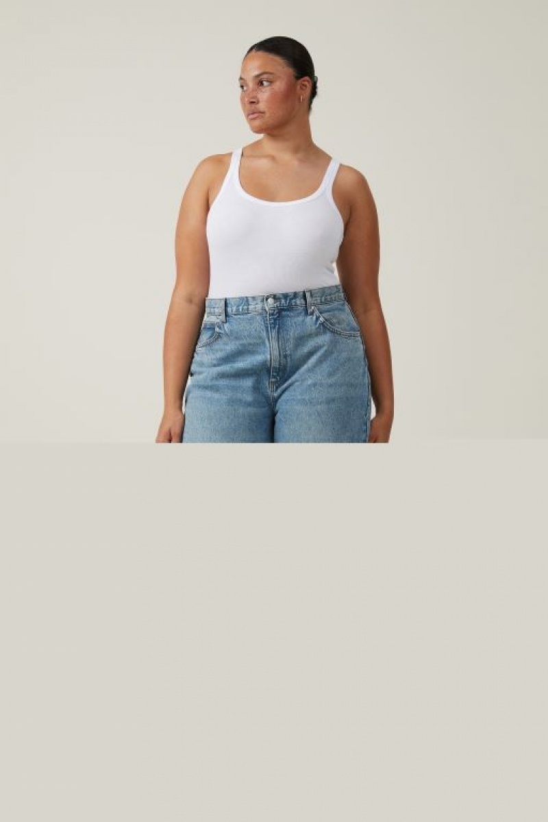 Cotton On Loose Straight Women\'s Jeans Blue | ZE1AtxdmWJl