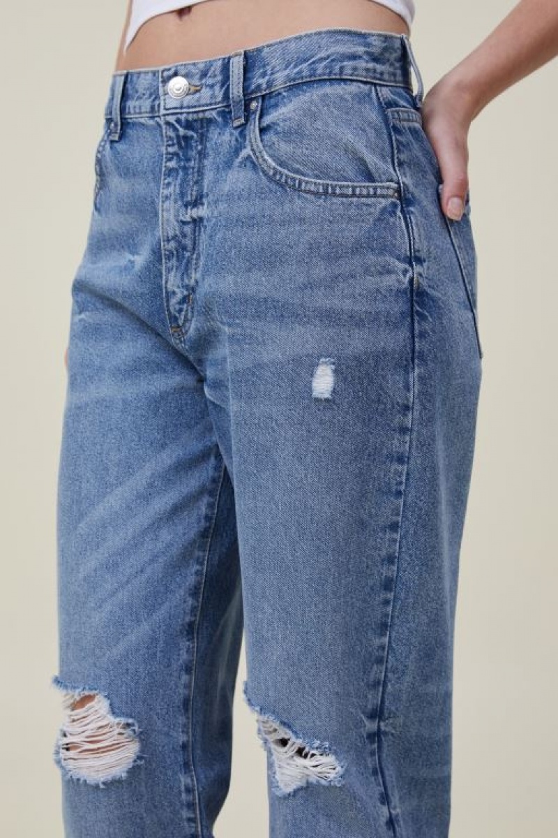 Cotton On Loose Straight Women's Jeans Blue | 1SvCykO57SM