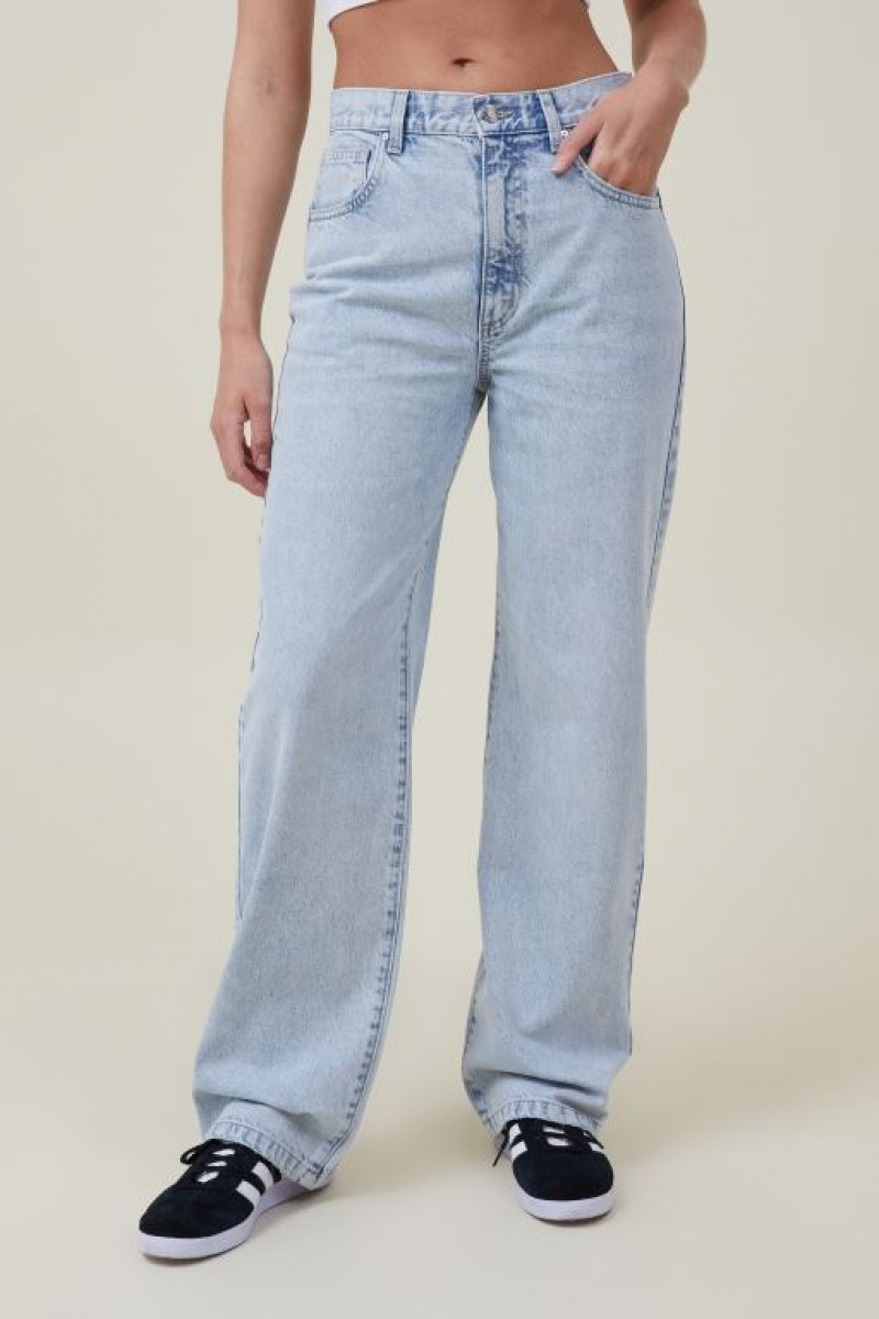 Cotton On Loose Straight Women's Jeans Blue | WMh8qkDDnK1