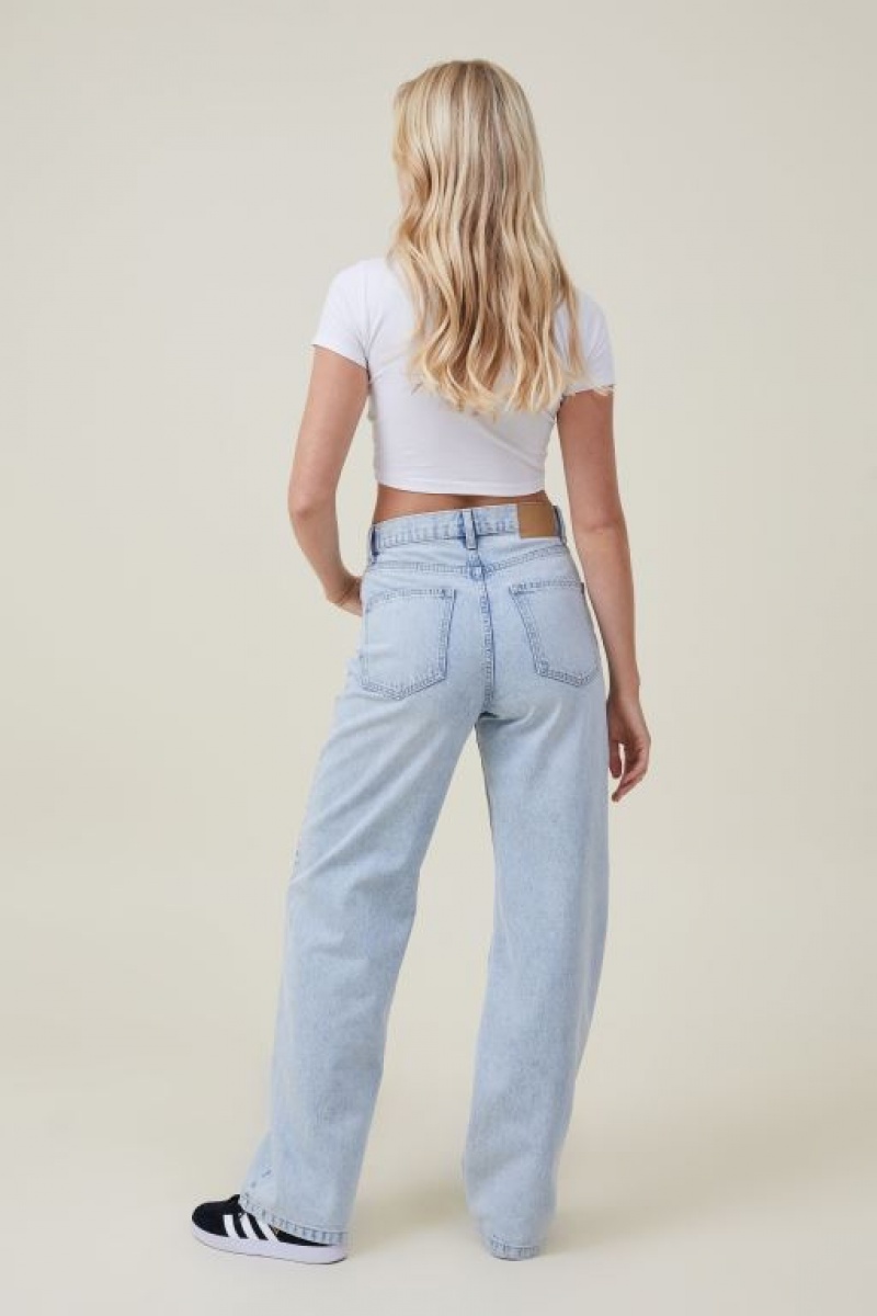 Cotton On Loose Straight Women's Jeans Blue | WMh8qkDDnK1