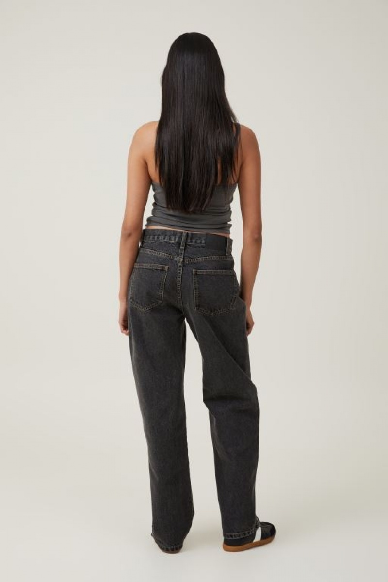 Cotton On Loose Straight Women's Jeans Black | SzMKrev5qQn
